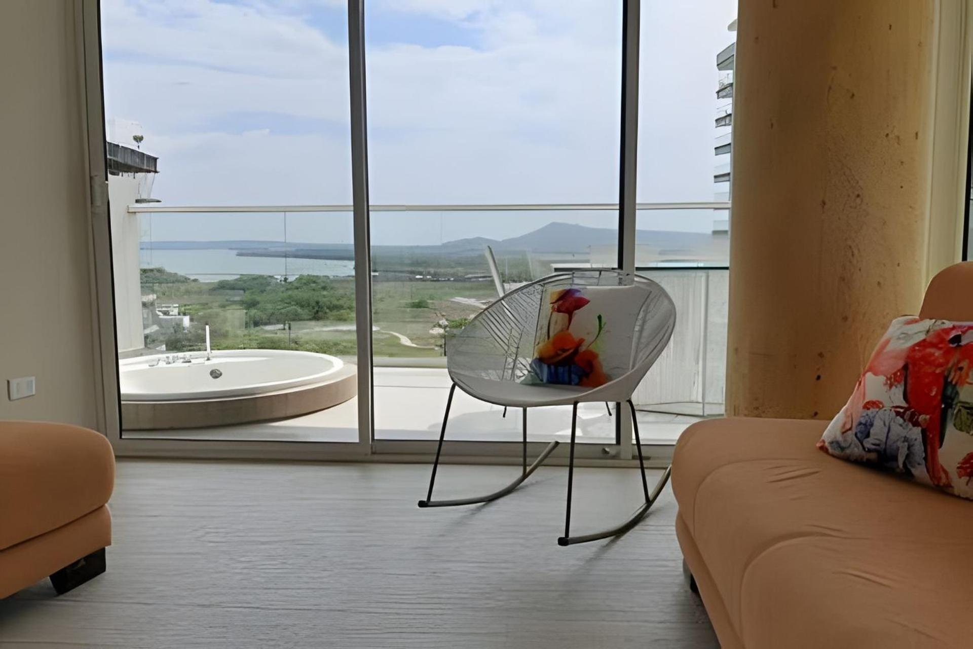 2 Dormitorios Jacuzzi Y Vista Mar. Frente A Playa Cartagena  Exterior foto